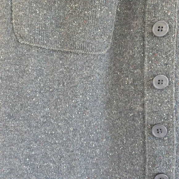 Sundance Womens Wool Blend Button Front Skirts Pockets Small Blue Gray Speckled - Picture 6 of 9